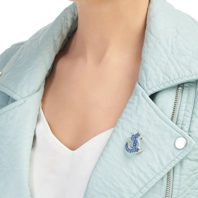 Spilla Gatto Non Ti Scordar di Me – Realizzata a Mano con Fiori Veri