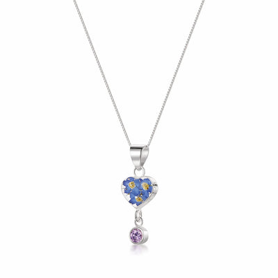 Shrieking Violet's Handmade Birthstone Necklaces: Nature's Beauty in Sterling Silver
