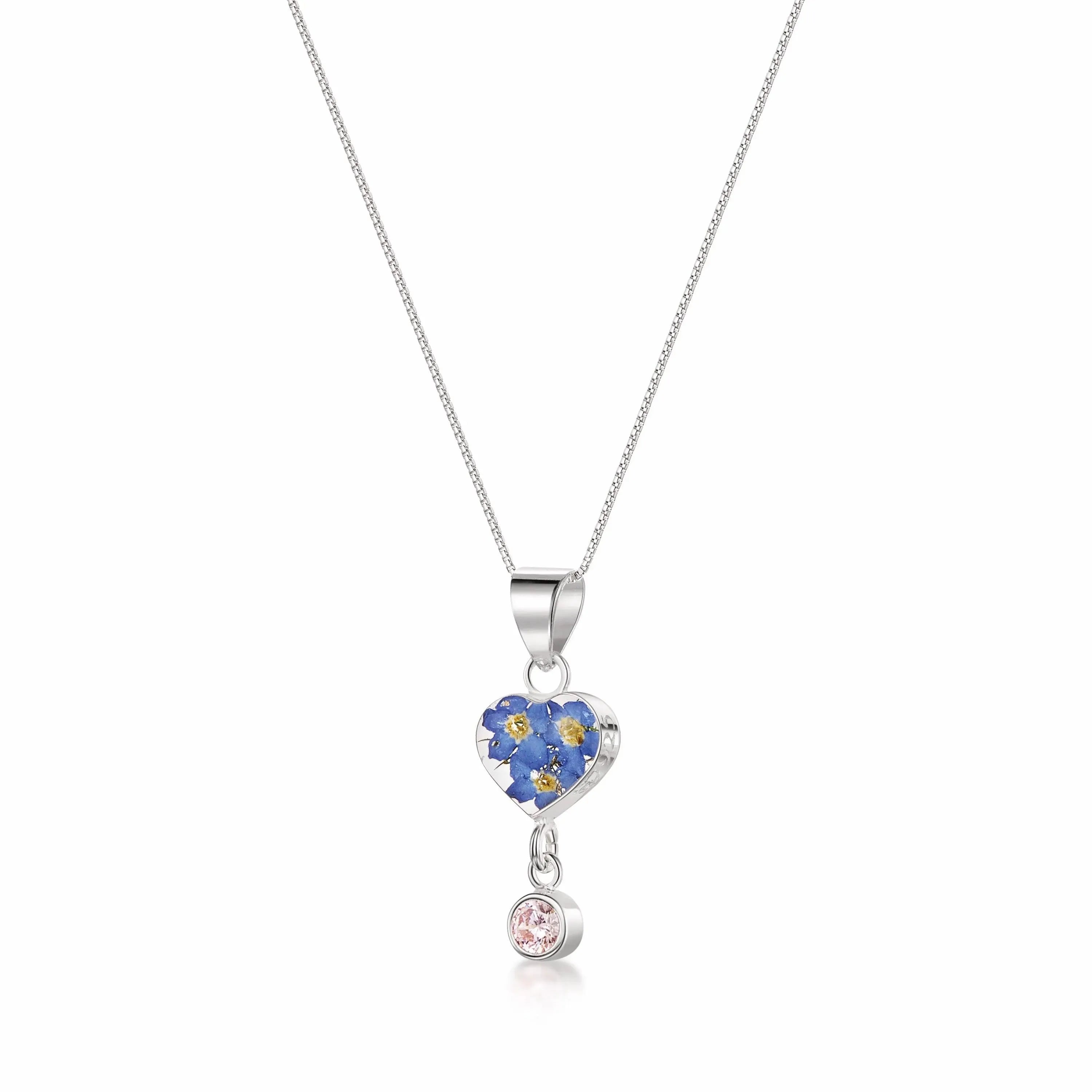 Shrieking Violet's Handmade Birthstone Necklaces: Nature's Beauty in Sterling Silver