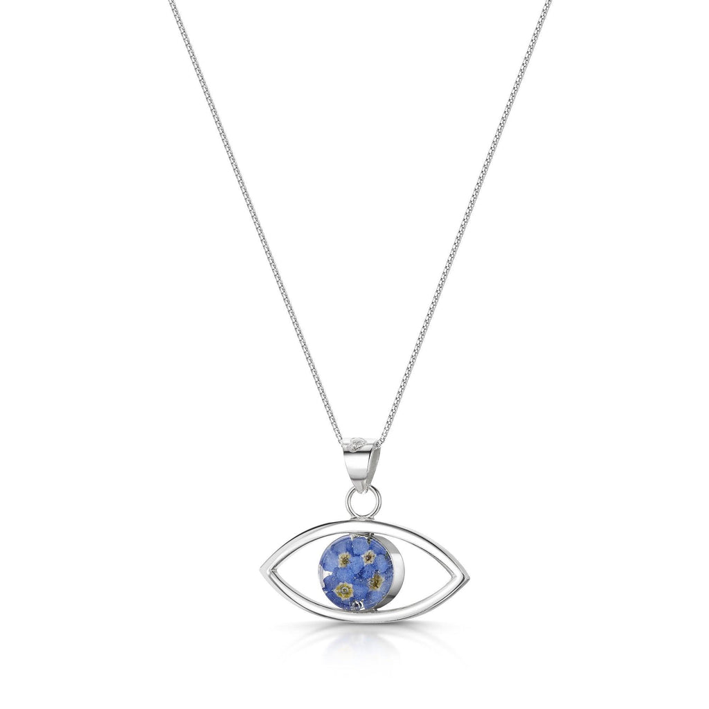 Silver Necklace - Forget-me-not - Lucky Eye