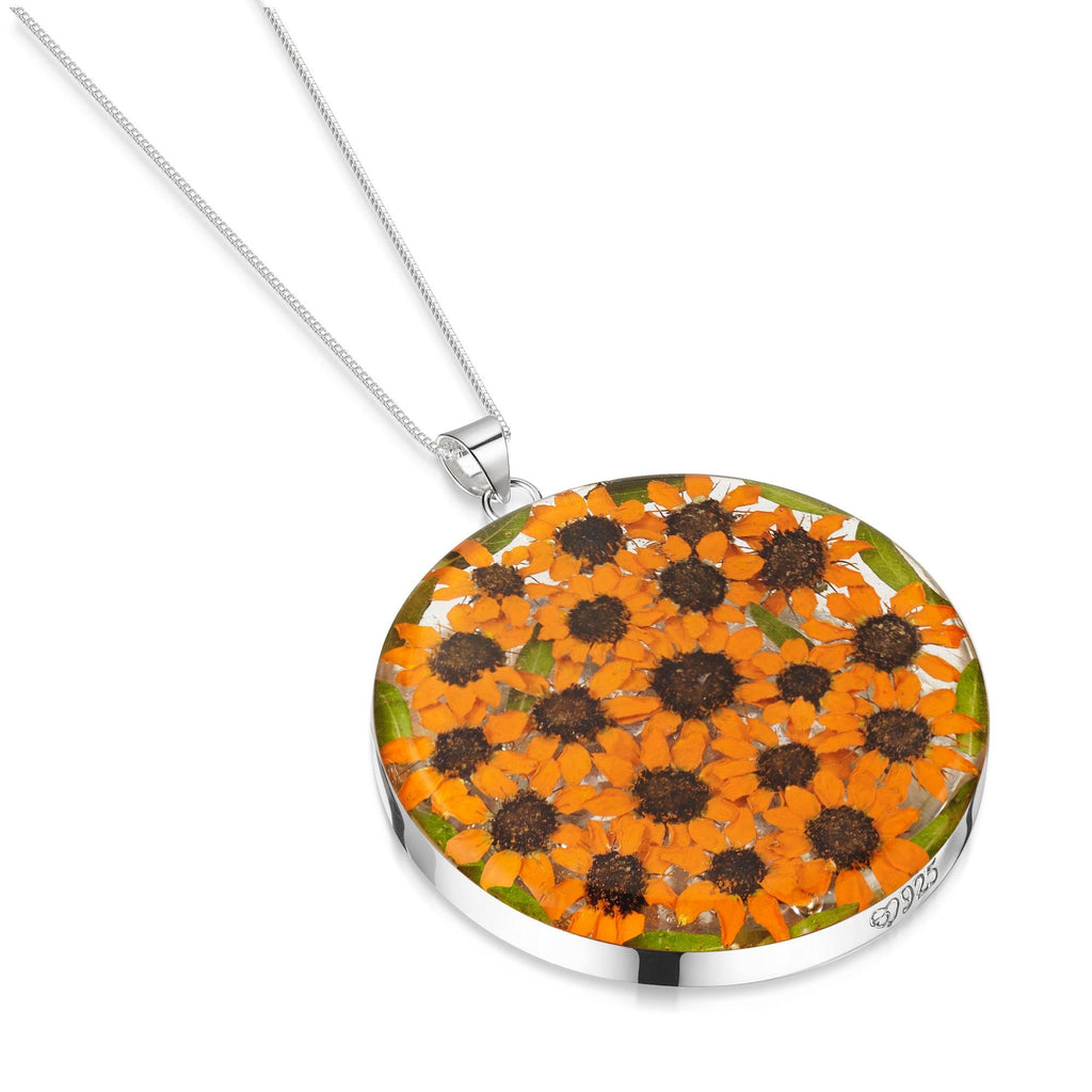 Silver Necklace - Sunflower - Full Moon XL